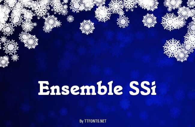 Ensemble SSi example